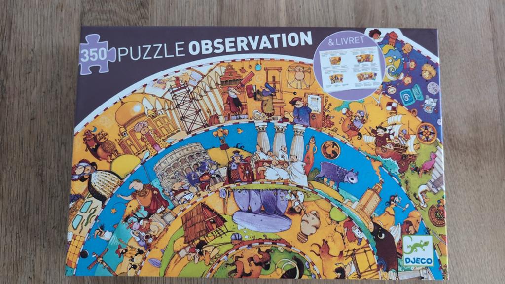 Nieuw Djeco Puzzle Observation Histoire 350 stukjes, Ophalen of Verzenden, Meer dan 50 stukjes, Nieuw, 6 jaar of ouder