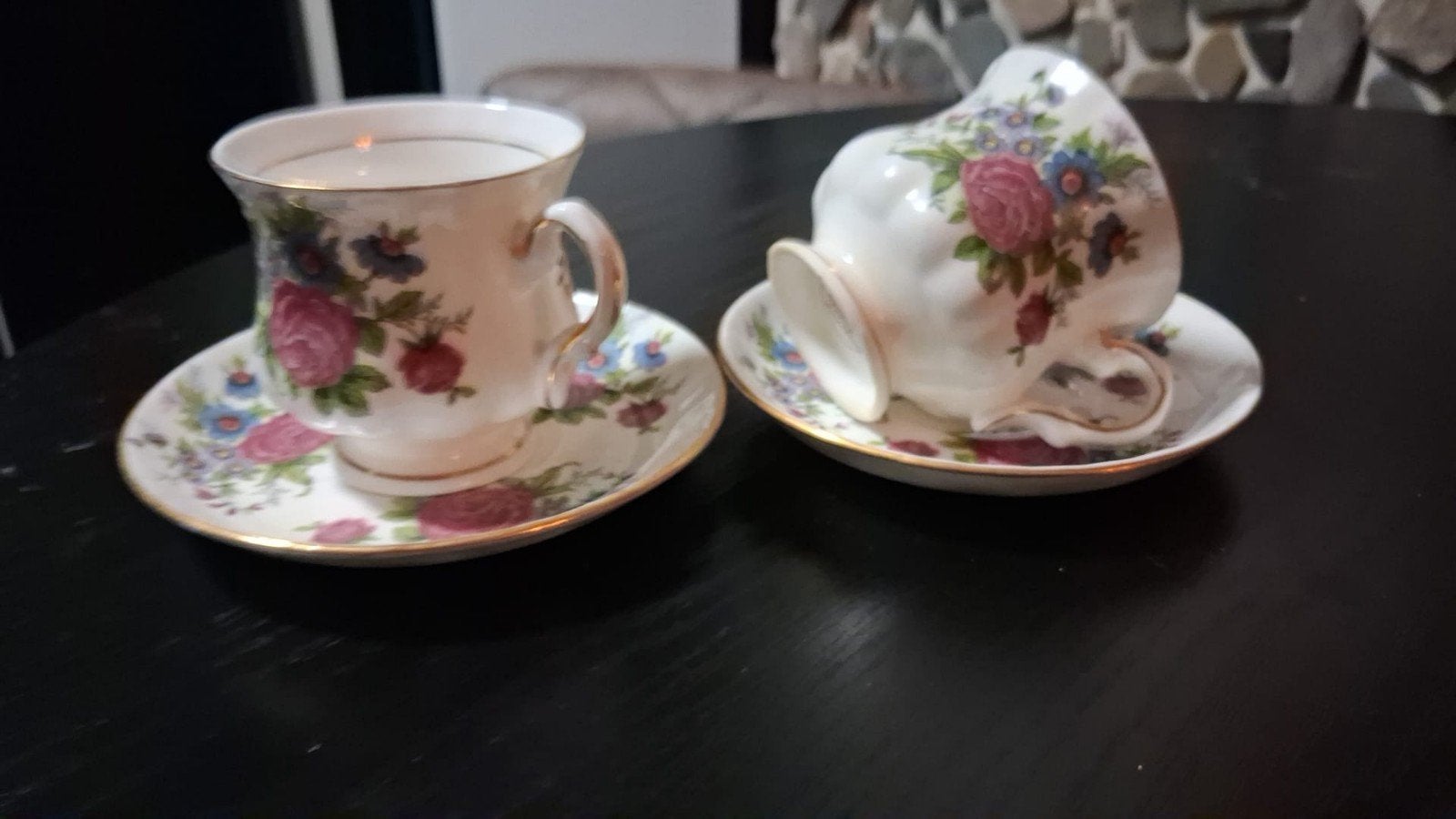 Balmoral Castle Bone China Kopjes en Schotels - Set van 2, Ophalen of Verzenden