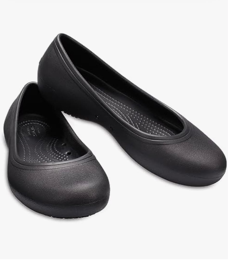 Crocs Ballerina's Zwart - Comfortabele Instappers, Ophalen of Verzenden, Gedragen, Zwart, Ballerina's