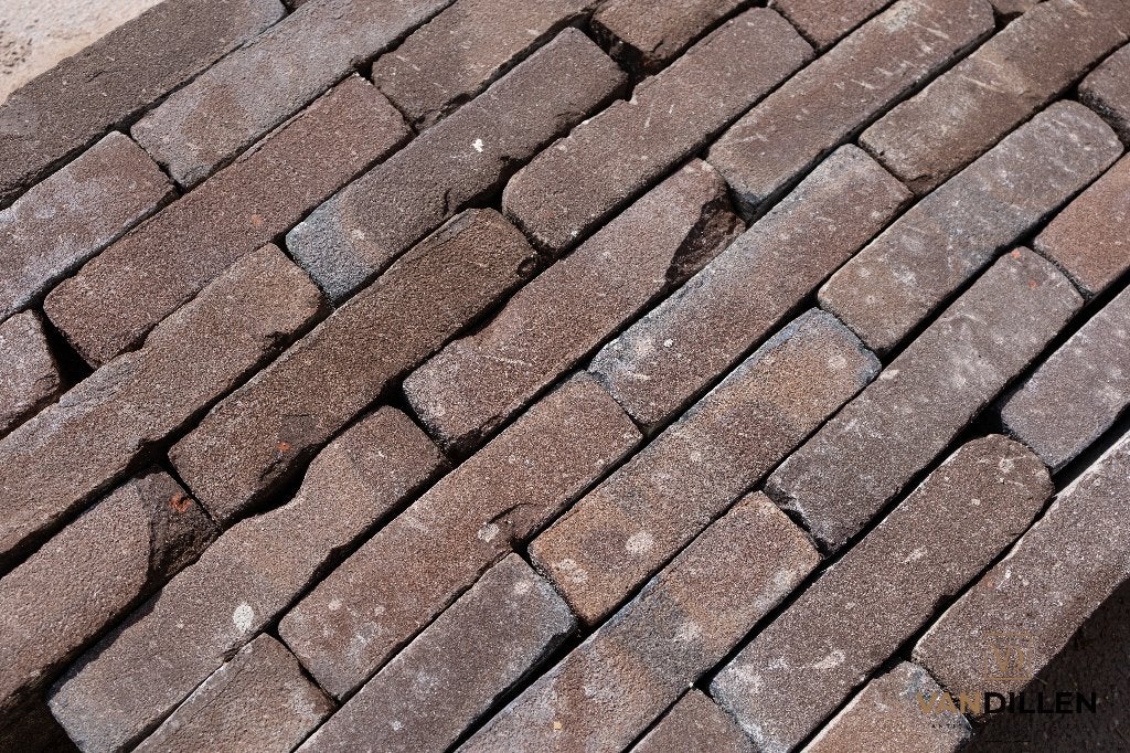 Oude paars bruine restauratie stenen schoon 20.5 x 4.5 90M2, Doe-het-zelf en Verbouw, Ophalen of Verzenden, Zo goed als nieuw