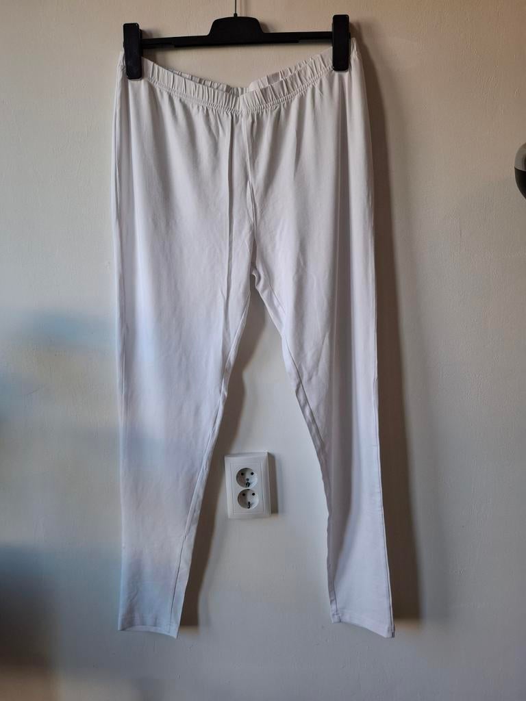 Yoek witte legging viscosemix XL/46,48, Yoek, Wit, Onbekend, Ophalen of Verzenden