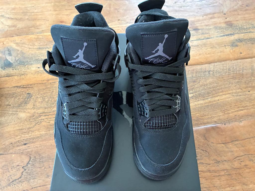 Nike Air Jordan 4 Retro Black Cat 2020 - Maat 41, Kleding | Heren, Schoenen, Verzenden, Zo goed als nieuw, Zwart, Sneakers of Gympen