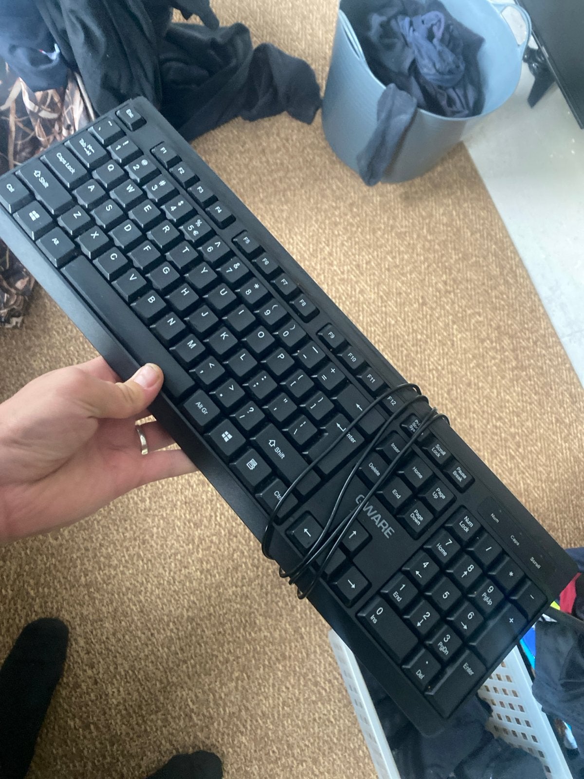 QWARE QW PCK-015 Bedraad Toetsenbord - Zo goed als nieuw, Ophalen of Verzenden, Zo goed als nieuw, Qwerty, Numeriek gedeelte