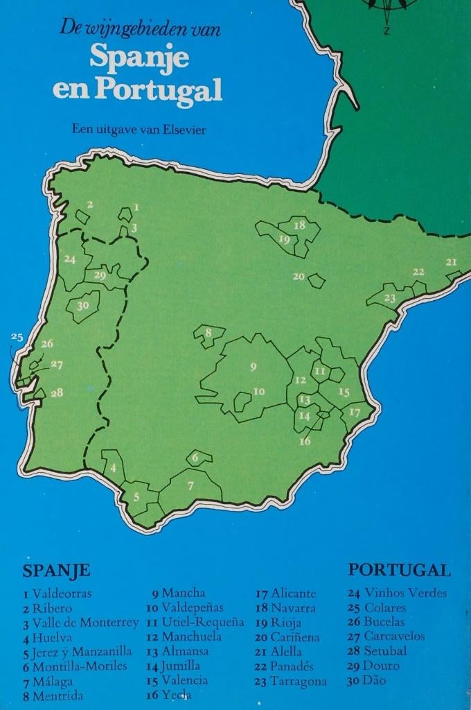 Gids voor de wijnen van Spanje en Portugal (1978), Verzenden, Zo goed als nieuw, Spanje
