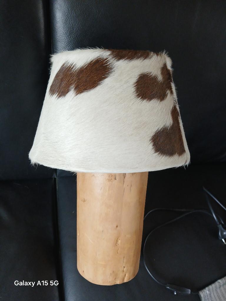 Lamp koeienhuid, Nieuw, Ophalen of Verzenden, Landelijk, Overige materialen