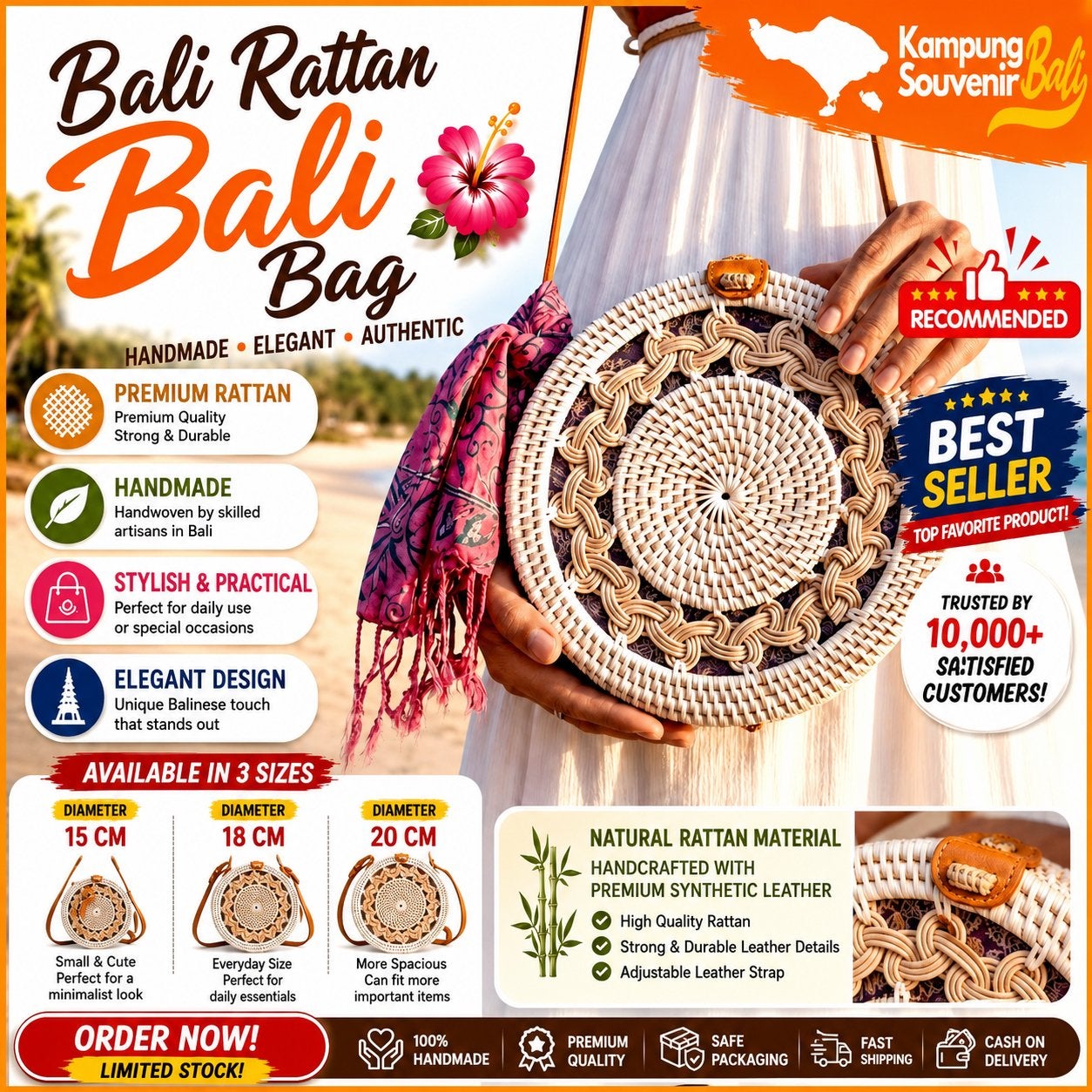 Bali tassen, Ophalen of Verzenden, Nieuw, Zwart