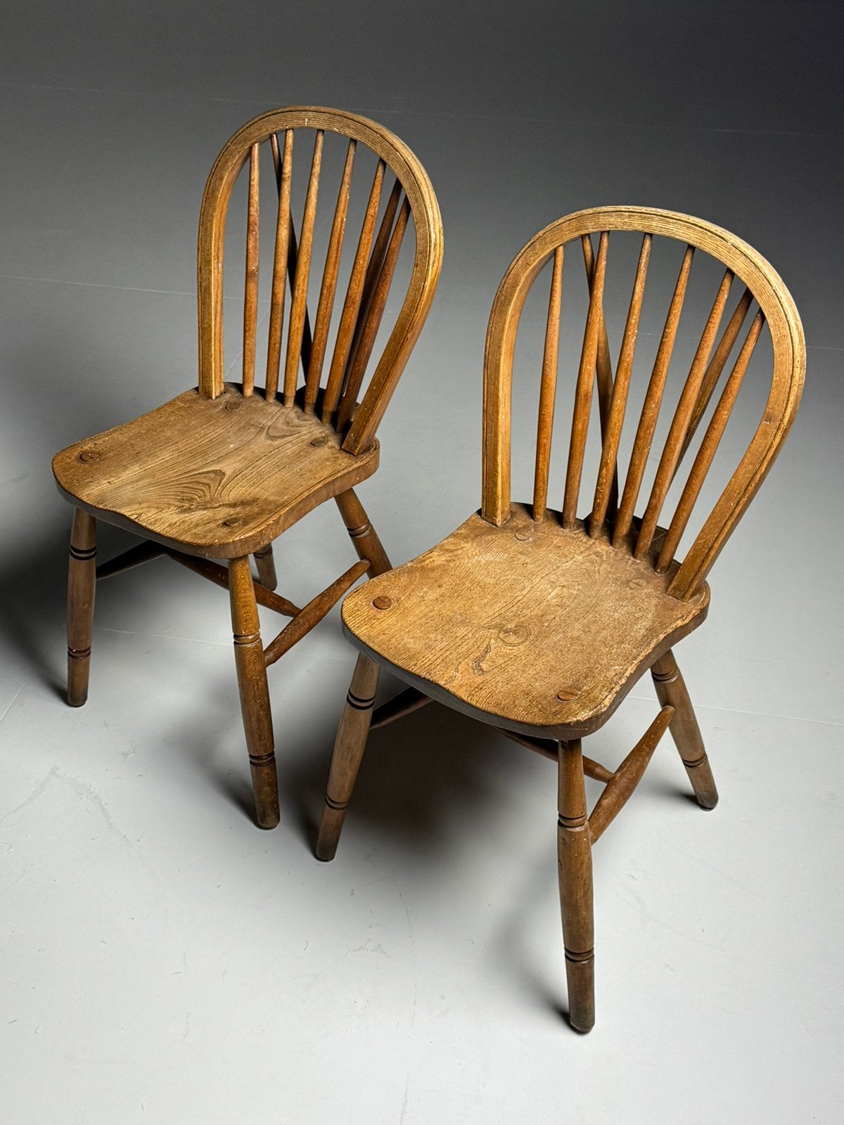 Set van 2 Windsor stoelen antiek