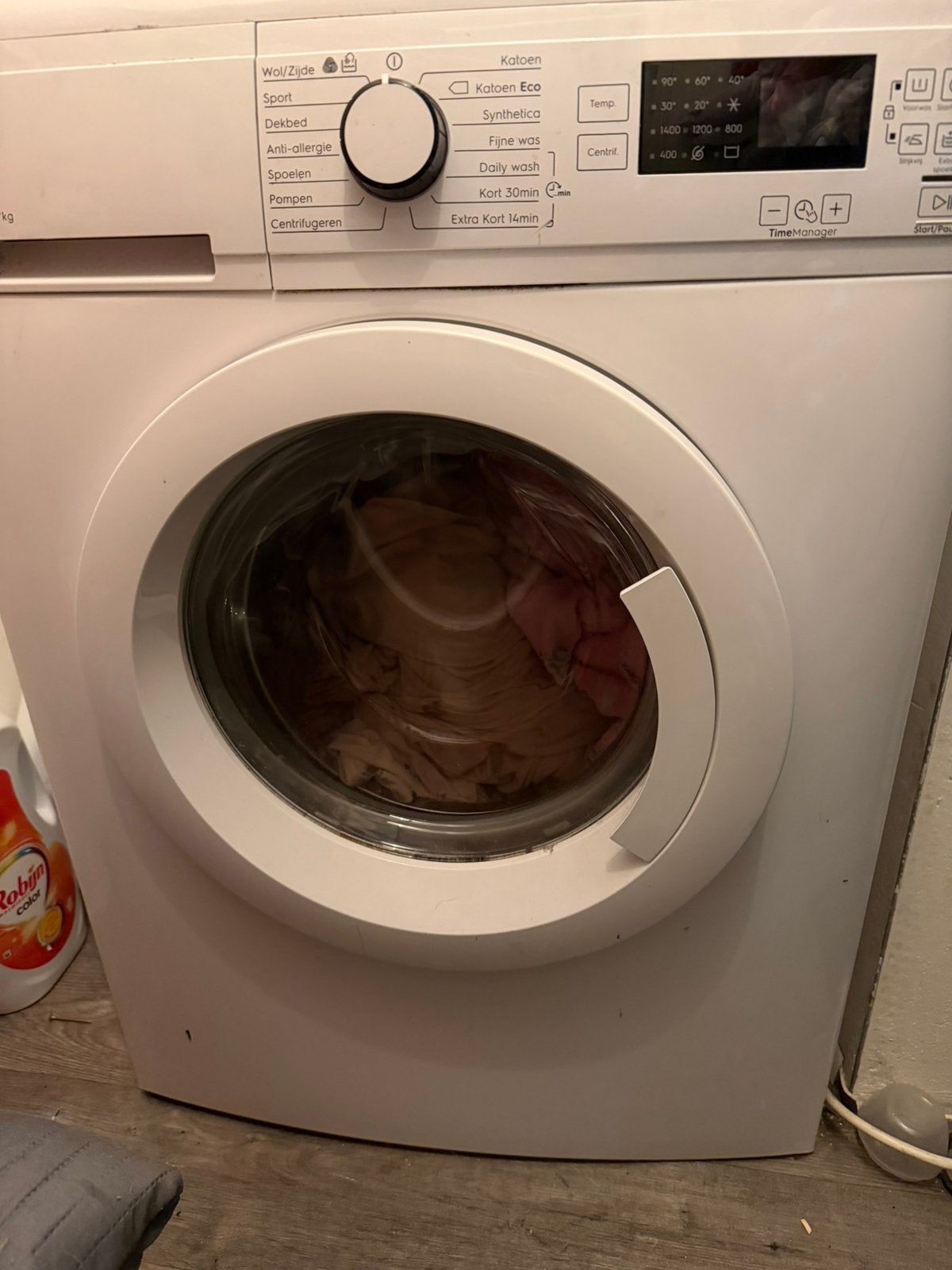 Zanussi wasmachine, Ophalen of Verzenden, Zo goed als nieuw, 1200 tot 1600 toeren, 85 tot 90 cm