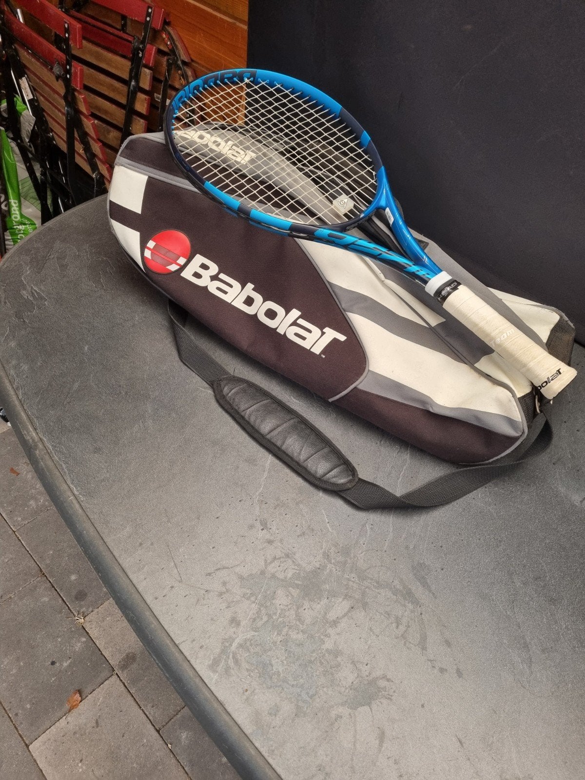 Babolat Tennistas met Racket - Zo goed als nieuw, L2, Ophalen of Verzenden, Zo goed als nieuw, Racket
