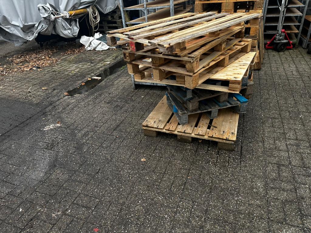 Wegwerp pallets gratis, Doe-het-zelf en Verbouw, Hout en Planken, Ophalen