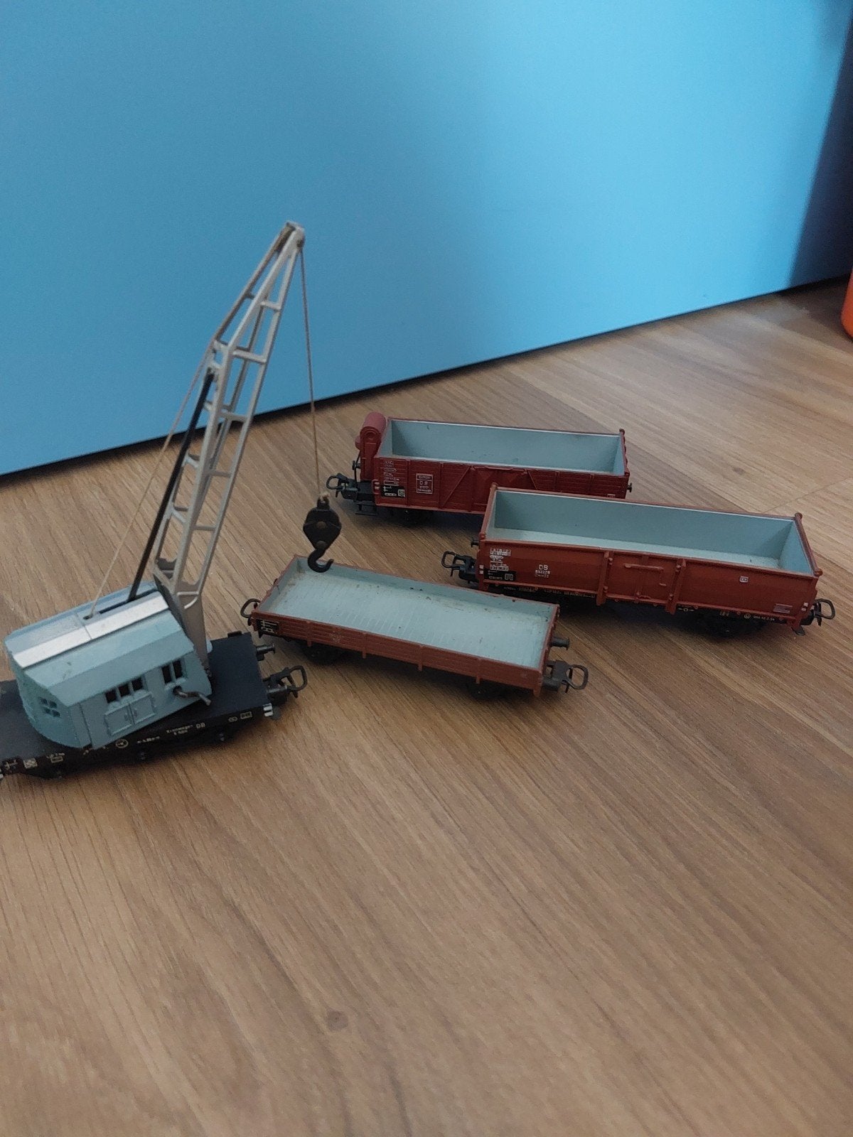 Marklin kraanwagen en wagonnetjes h0, Ophalen of Verzenden, Wisselstroom, Rails, Märklin