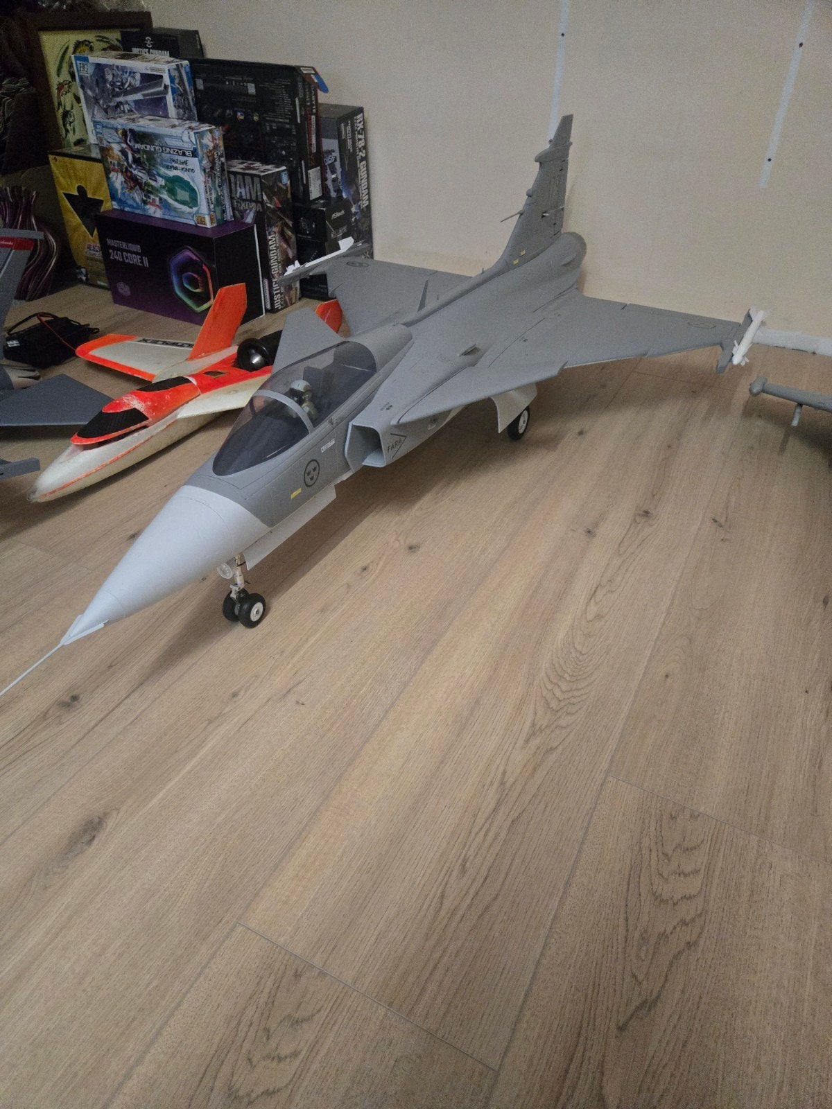 FreeWing 80mm Saab Gripen EDF Jet RC Vliegtuig, Ophalen, Zo goed als nieuw, Elektro