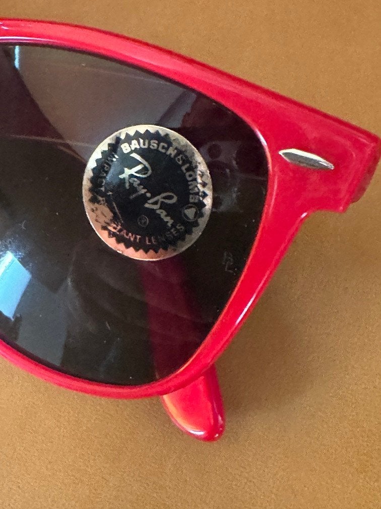 Vintage zonnebril B&L Ray-Ban Wayfarer II L1736 RED W11, Ray-Ban USA, Zonnebril, Nieuw, Ophalen of Verzenden