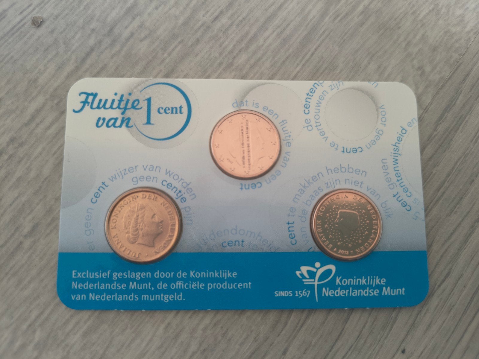Fluitje van een cent 2015 coincard UNC, Postzegels en Munten, Munten | Nederland, Ophalen of Verzenden, Koningin Beatrix, Overige waardes