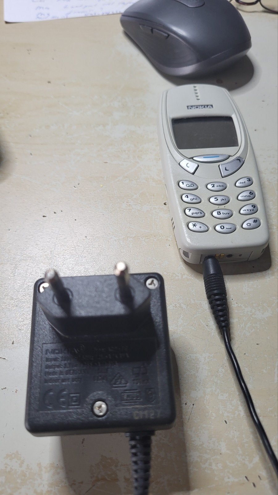 Originele Nokia 3310 Lader (ACP-7E, 3.7V), Gebruikt, Adapter, Nokia, Ophalen of Verzenden