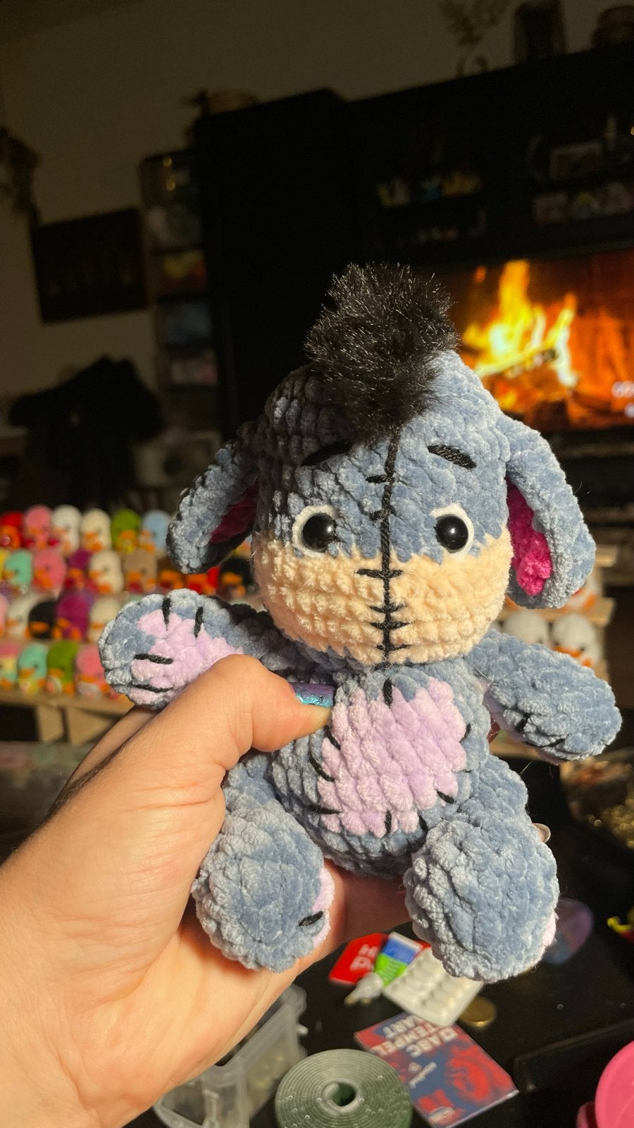 Gehaakte Iejoor knuffel van Winnie de Poeh, Kinderen en Baby's, Speelgoed | Knuffels en Pluche, Overige merken, Disney, Handgemaakt