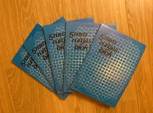 T E A B : 5 NIEUWE ruitjes A4 schrijfblokken, Diversen, Ophalen, Nieuw