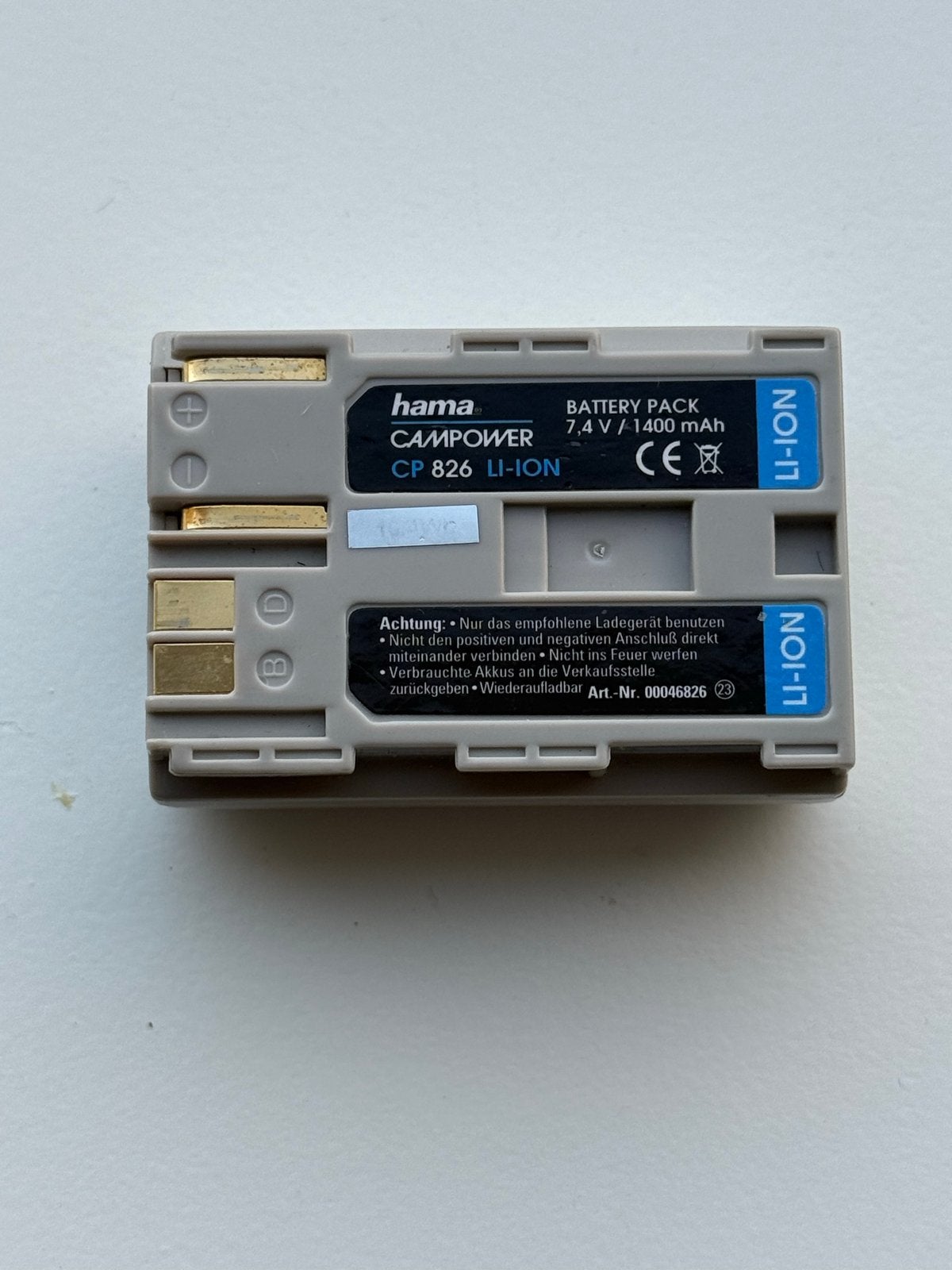 Hama CP 826 7,4V 1400mAh accu Canon BP-511 / BP-512 / BP-514, Ophalen of Verzenden