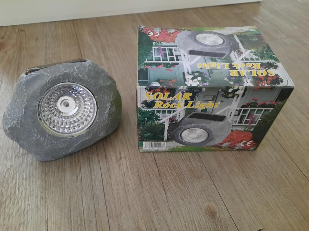 6x Nieuwe Solar Rock Lights - Tuinverlichting, Overige typen, Nieuw, Ophalen of Verzenden, Led