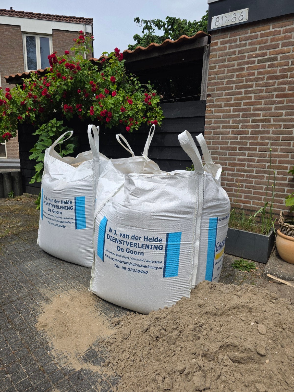 Twee kuub straatzand, Tuin en Terras, Zand, Ophalen of Verzenden, Nieuw