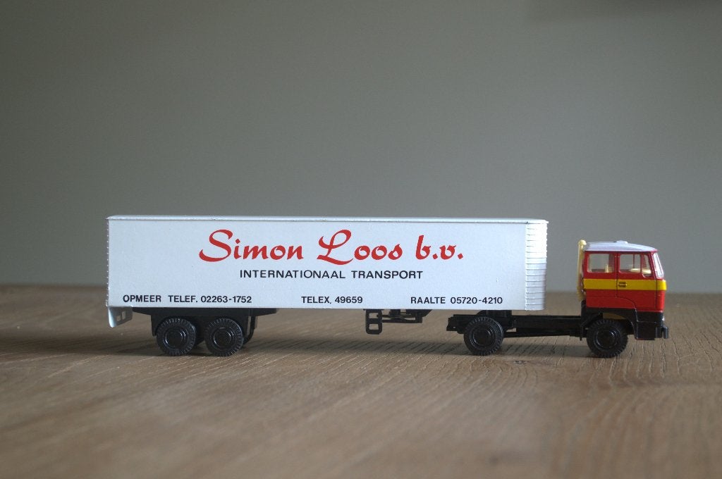 DAF 2800 Lion Car Simon Loos, Ophalen of Verzenden, Zo goed als nieuw, Bus of Vrachtwagen, Lion Toys