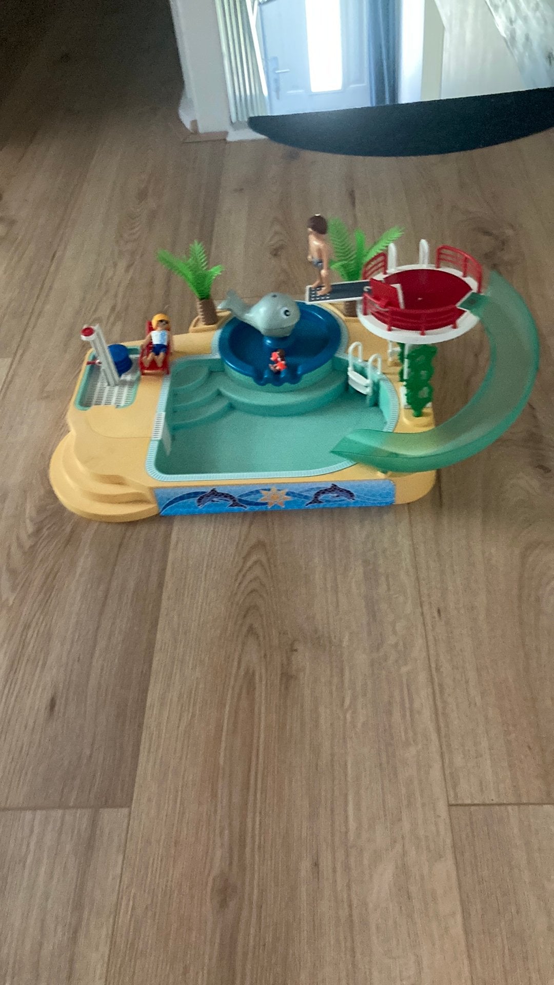 Playmobil buitenzwembad met spuitend water, Kinderen en Baby's, Speelgoed | Playmobil, Ophalen, Losse onderdelen, Overige typen