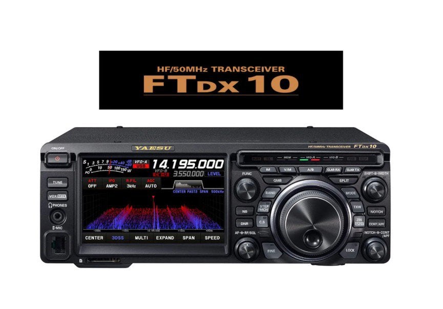 Zo goed als nieuwe Yaesu FTDX 10 met SP-30 speaker, Ophalen, Zo goed als nieuw