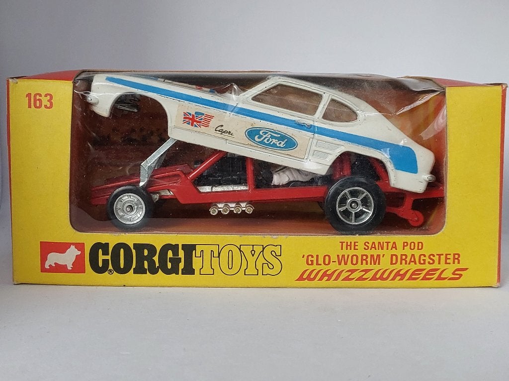 FORD CAPRI SANTA POD GLO WORM DRAGSTAR CORGI, Hobby en Vrije tijd, Modelauto's | 1:43, Verzenden, Nieuw, Auto, Corgi