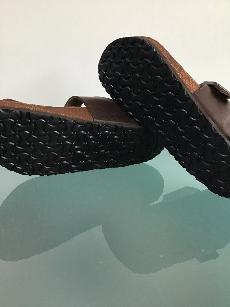 Birkenstock 41 | Ramses bruine slippers | Gratis verzenden, Slippers, Bruin, Verzenden, Zo goed als nieuw