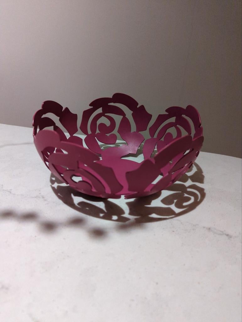 Alessi Fruitschaal 21 cm - Design Schaal, Huis en Inrichting, Overige materialen, Gebruikt, Schaal, Rond