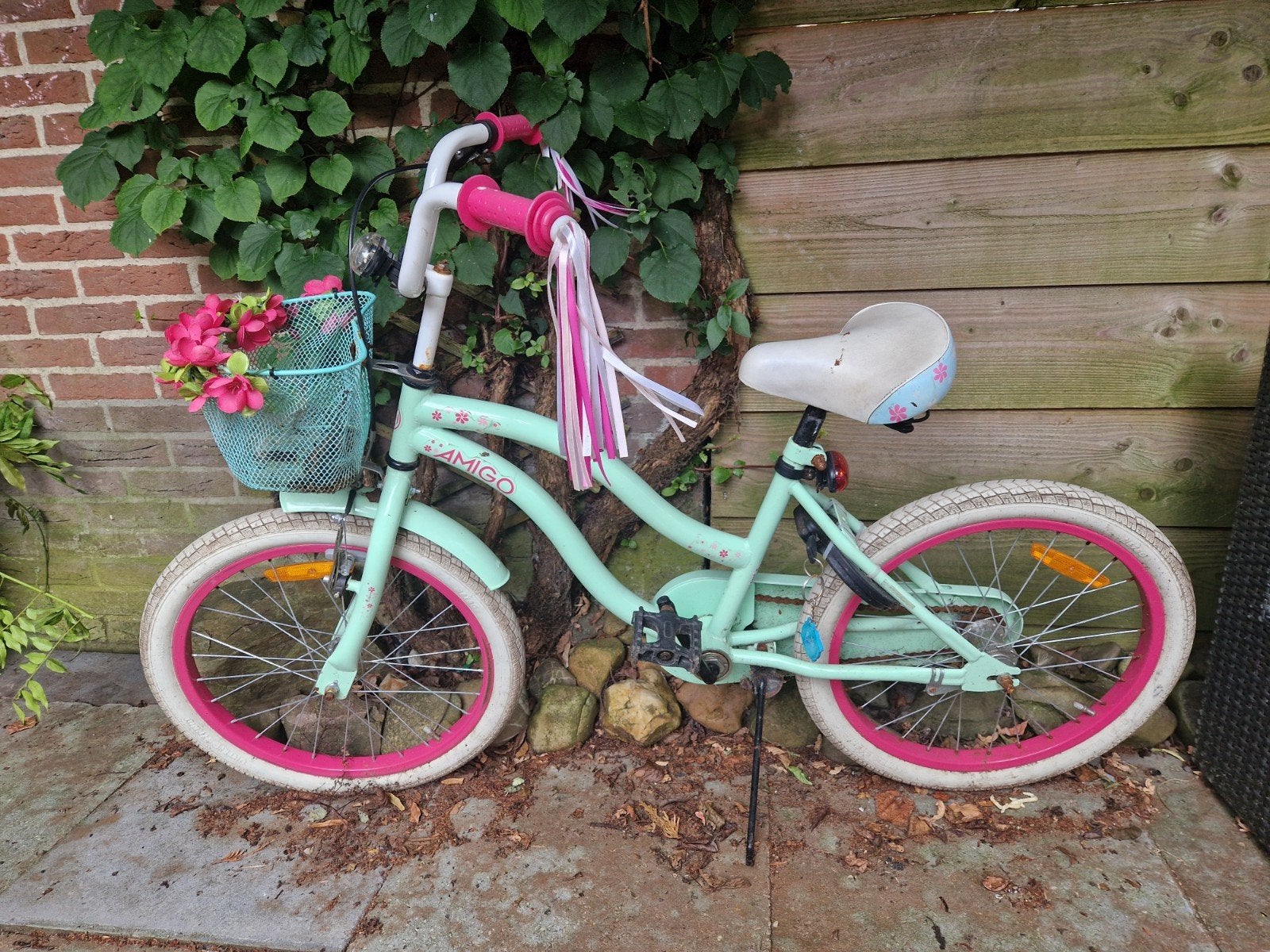Leuke meisjesfiets Amigo 20 inch, Ophalen, Terugtraprem, Gebruikt, 20 inch