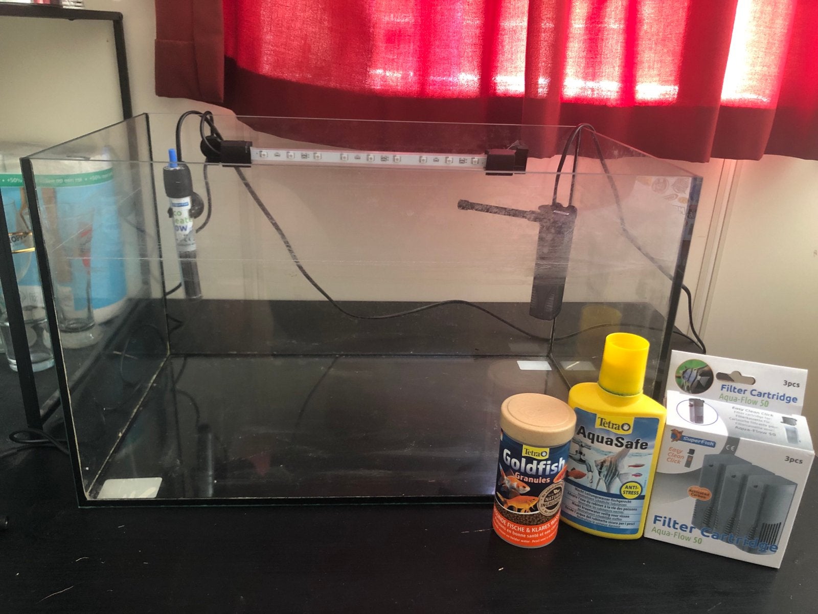 Fish tank starter pack (medium), Dieren en Toebehoren, Vissen | Aquaria en Toebehoren, Gebruikt, Leeg aquarium, Ophalen