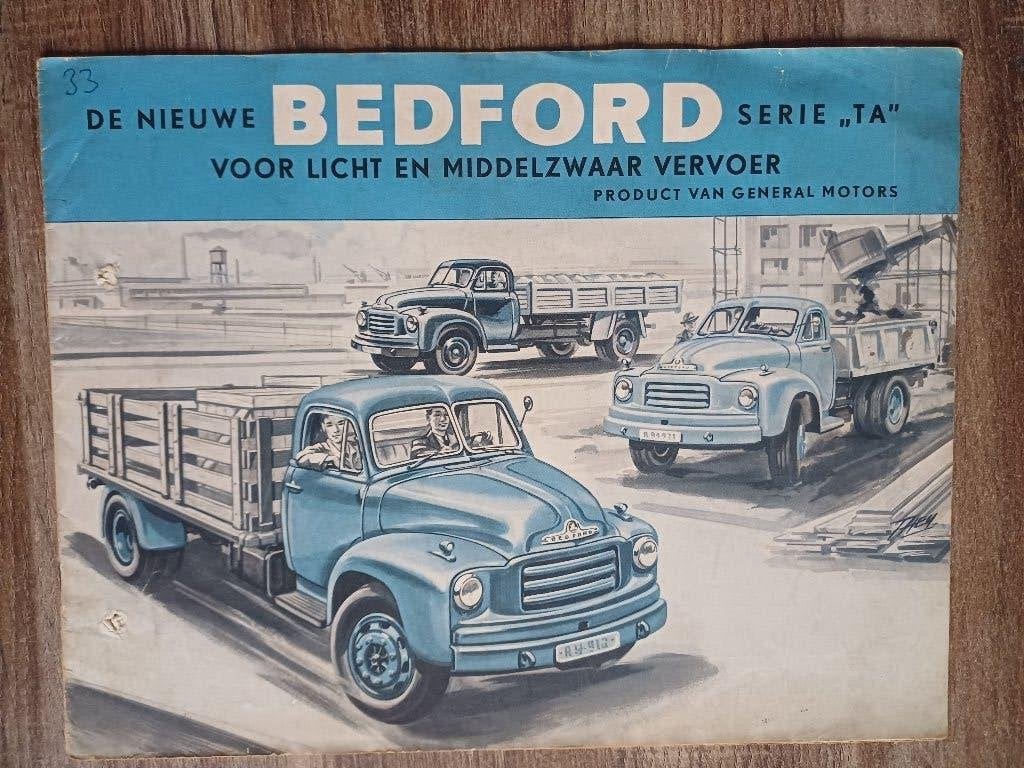Oude Bedford brochure, Verzenden, Gelezen, Overige merken