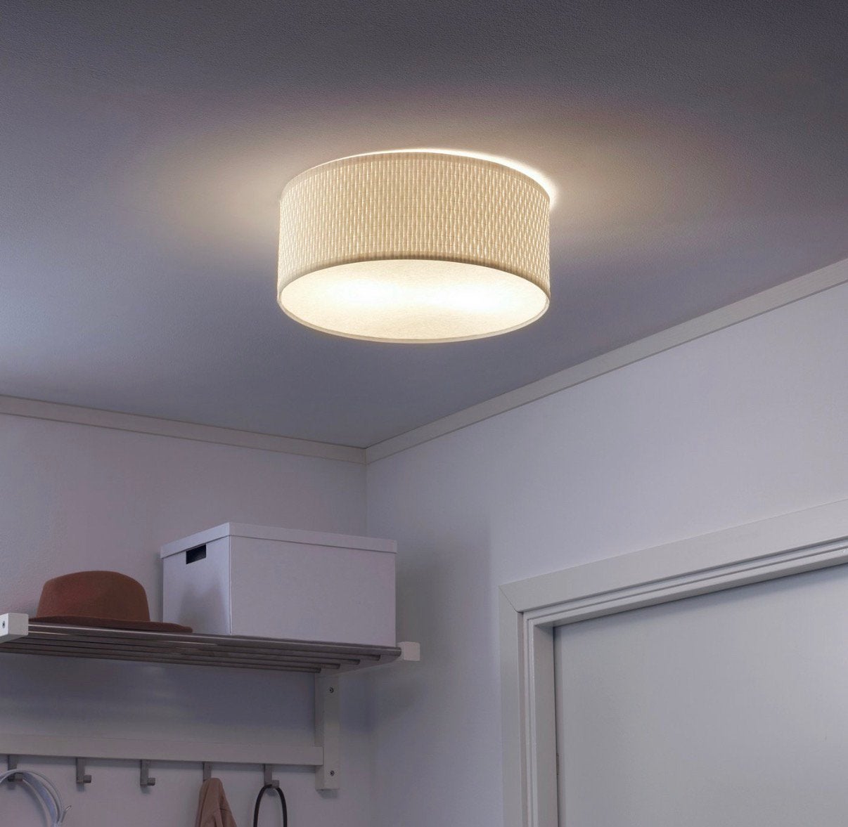 IKEA ALÄNG plafondlamp wit – 35 cm, Ophalen, Zo goed als nieuw