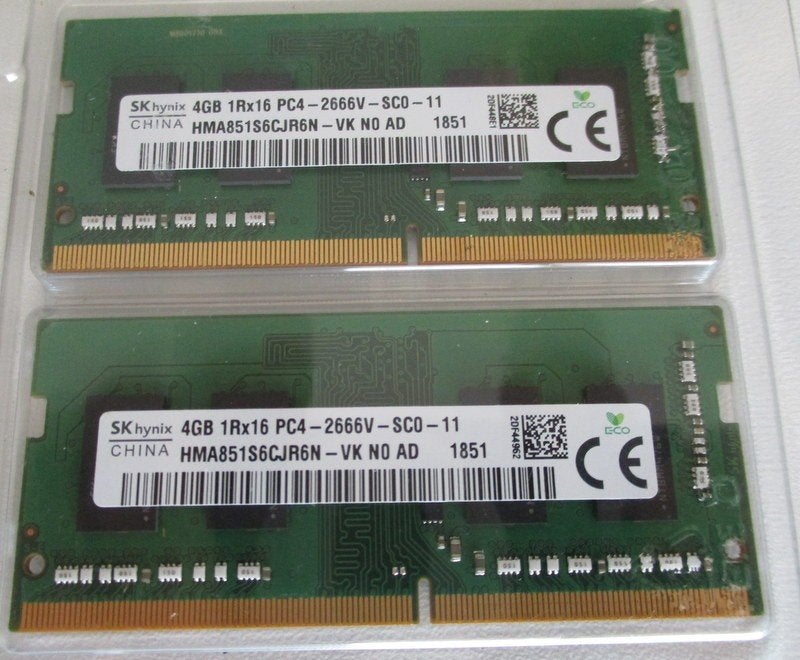 LAPTOP GEHEUGENPAAR 8GB (Hynix), Gebruikt, Overige soorten, Verzenden, 8 GB