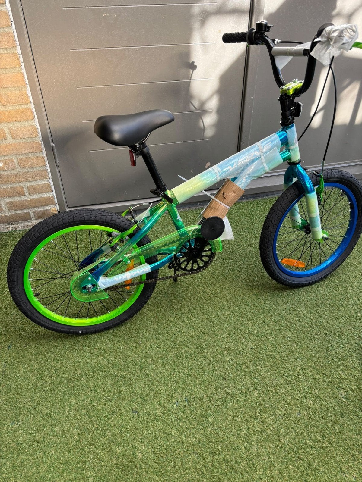 Nieuwe Jongensfiets - Blauw/Groen, Overige merken, Velgrem, Nieuw, Minder dan 49 cm