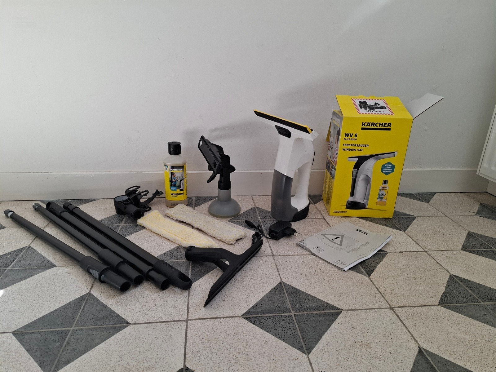 Karcher Window Vac WV6 Plus D500 + Verlengsteel, Ophalen of Verzenden, Zo goed als nieuw, Overige typen