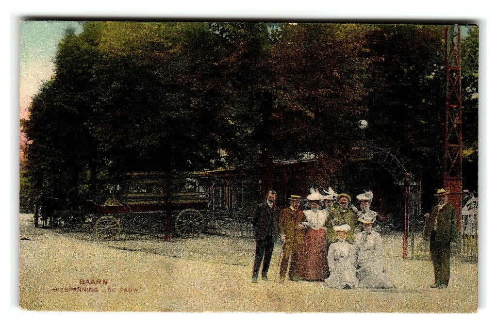 Baarn, Uitspanning "De Pauw", Ophalen of Verzenden, Voor 1920, Gelopen, Utrecht