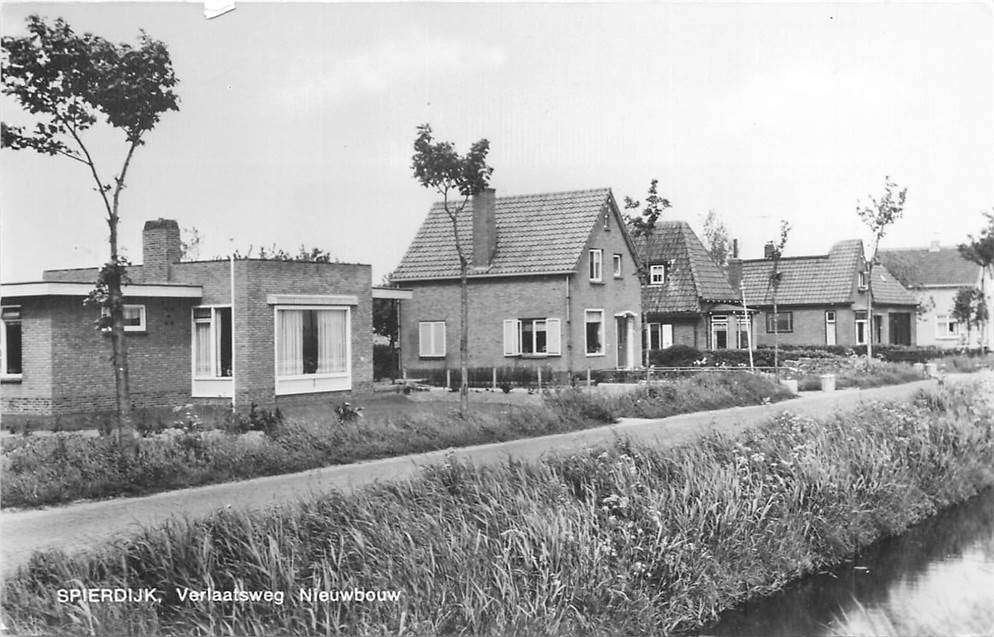 304-211-051 Spierdijk Verlaatsweg Nieuwbouw, Verzamelen, Ansichtkaarten | Nederland, Verzenden, Voor 1920, Noord-Holland