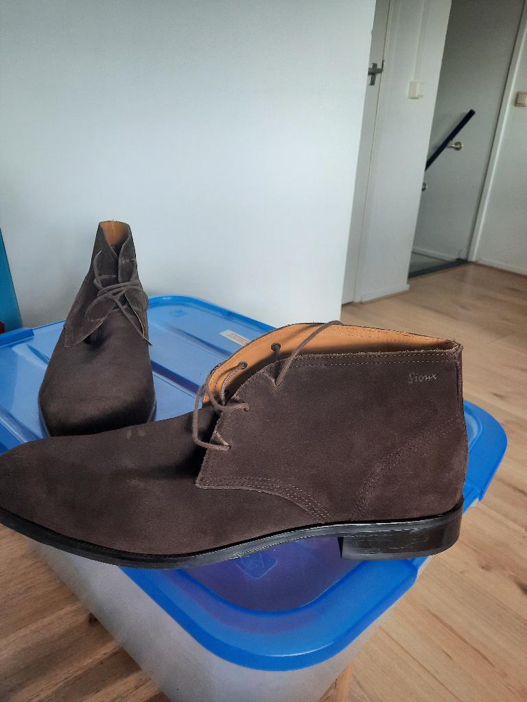 Sioux bruine suede heren schoenen maat 13 / 47,5, Bruin, Boots, Ophalen of Verzenden, Zo goed als nieuw