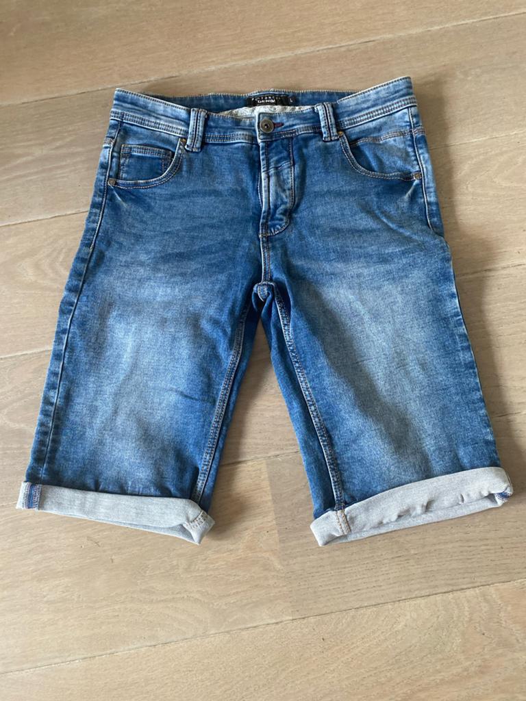 Korte spijkerbroek Portonova - Maat L, Ophalen of Verzenden, Zo goed als nieuw, Blauw, Overige jeansmaten
