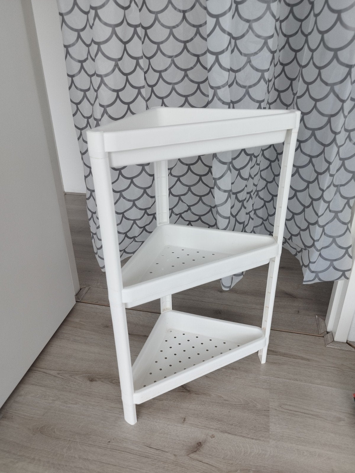 Witte hoekplank van IKEA - Ideaal voor badkamer/douche, Ophalen, Zo goed als nieuw