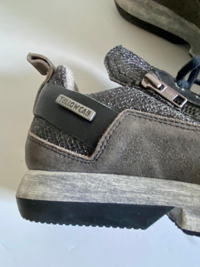J11 Yellow Cab maat 37 leren sneakers gympen schoenen leer, Zwart, Ophalen of Verzenden, Yellow Cab, Sneakers of Gympen