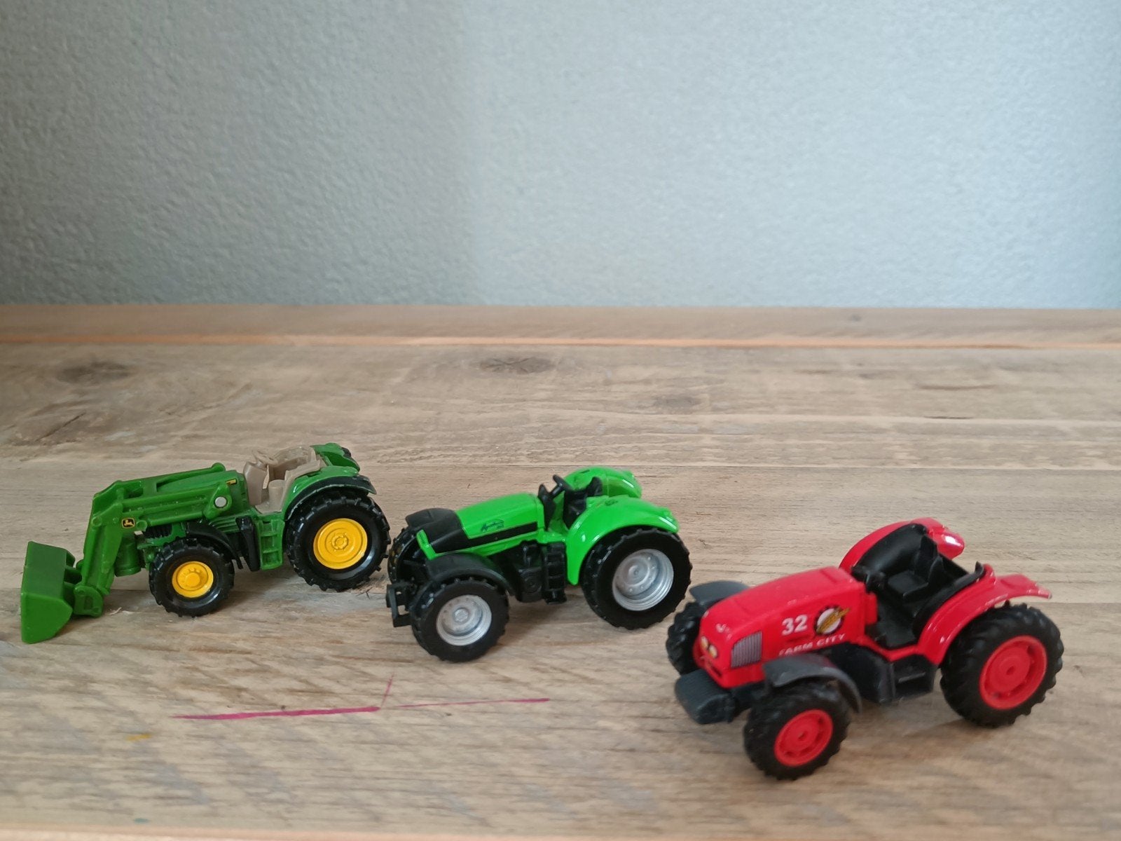 3 tractoren, waaronder een Siku John Deere, Ophalen of Verzenden