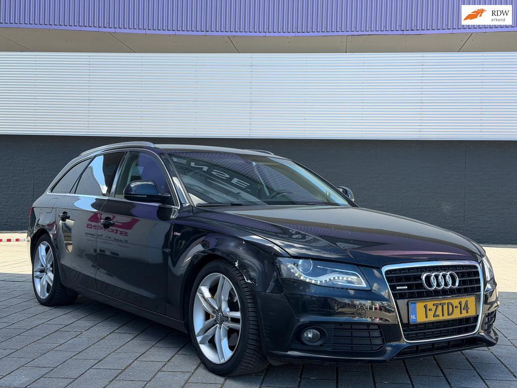 Audi A4 Avant 3.0 TDI quattro S-LINE AUTOMAAT/LED, Automaat, Gebruikt, 197 €/maand, Zwart