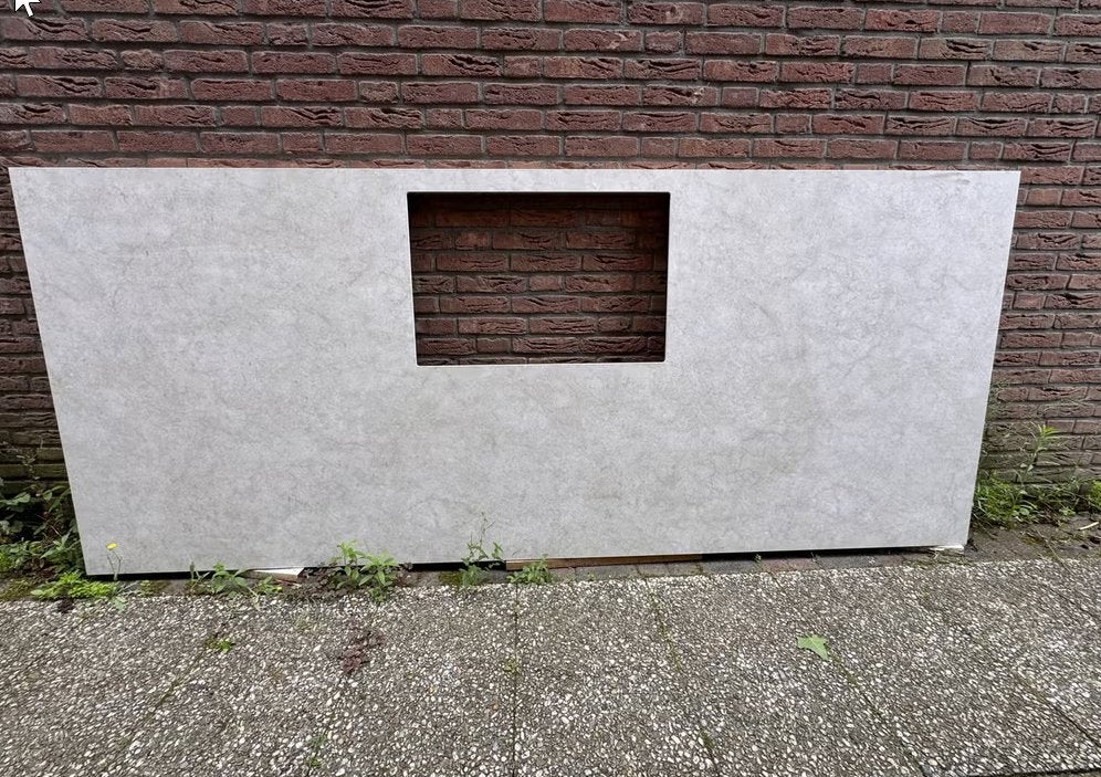 Composiet aanrechtblad kookeiland - als nieuw, Huis en Inrichting, Ophalen, Meerkleurig, 75 cm of meer, Nieuw