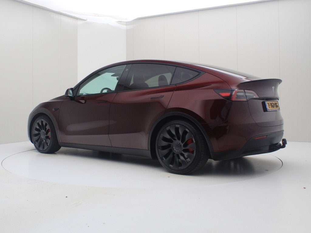 Tesla Model Y Performance 534pk AWD [ TREKHAAK+AUTOPILOT+21, Auto's, 0 cilinders, Gebruikt, Adaptive Cruise Control, 1972 kg