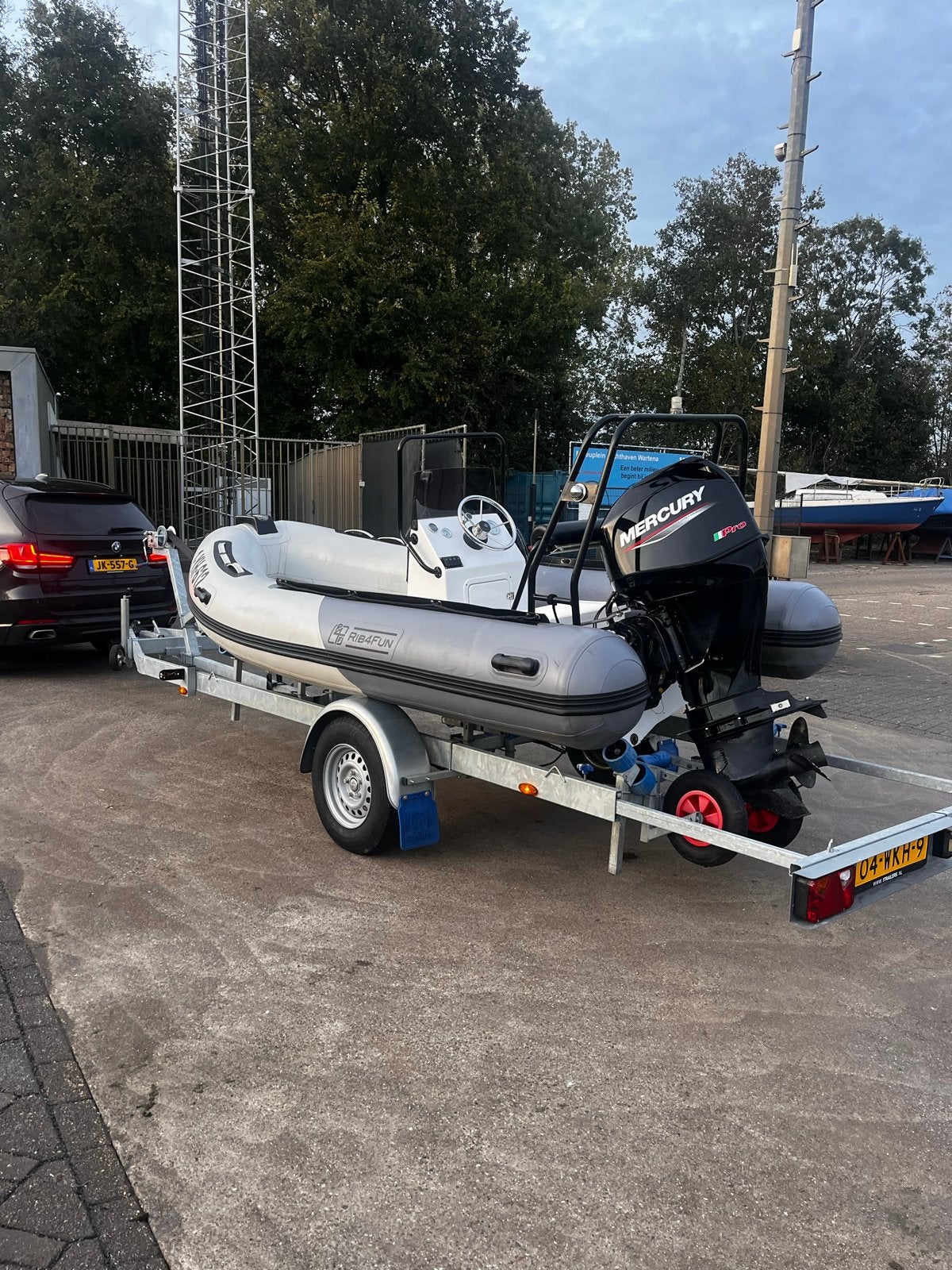 Rib4Fun RIB 420 met Mercury 60pk buitenboordmotor (2024), Zo goed als nieuw, Kussens, Ophalen, Overige merken