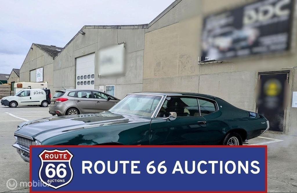 Buick Skylark | 1972 | Route 66 Auctions, Auto's, Oldtimers, Overige carrosserieën, Zwart, Bedrijf, Handgeschakeld