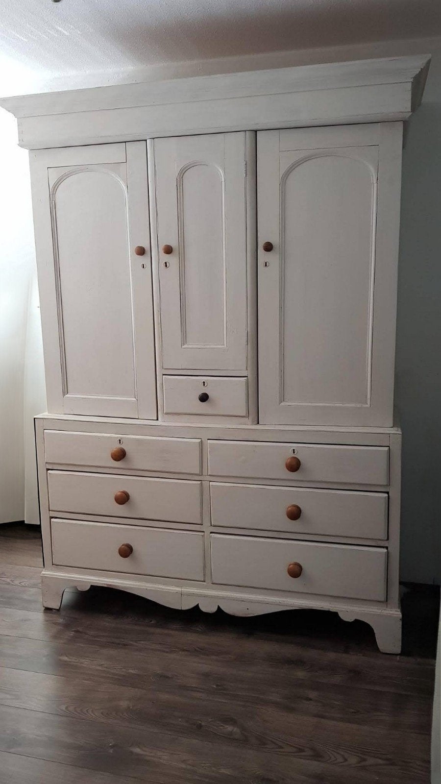Engeland.Engelse Antieke Butlerschest. Kabinet. 3 delig., Ophalen, Gebruikt, 50 tot 75 cm